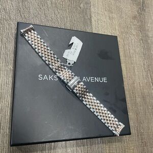 MICHELE | Two Tone Seven Link Watch Trap | Women’s | NWT